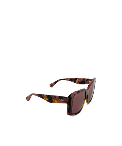 Max Mara Square Frame Sunglasses In Brown
