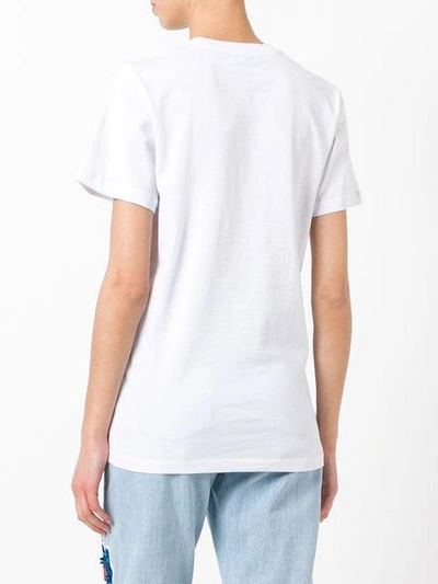 Shop Au Jour Le Jour Patch Detail T-shirt In White