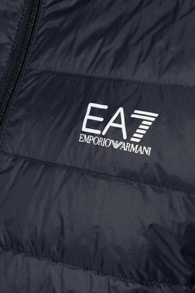 Ea7 Emporio Armani Core Identity Packable Down Jacket In Blue