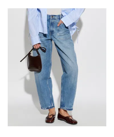 Samsoe & Samsoe Saveyra Pocket Jeans In Blue