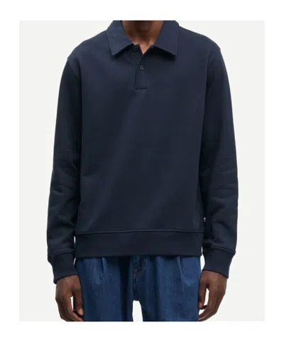 Samsoe & Samsoe Samarcel Jersey Polo Shirt In Black