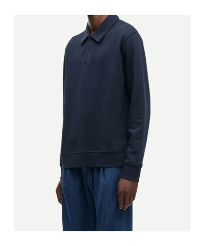 Samsoe & Samsoe Samarcel Jersey Polo Shirt In Black