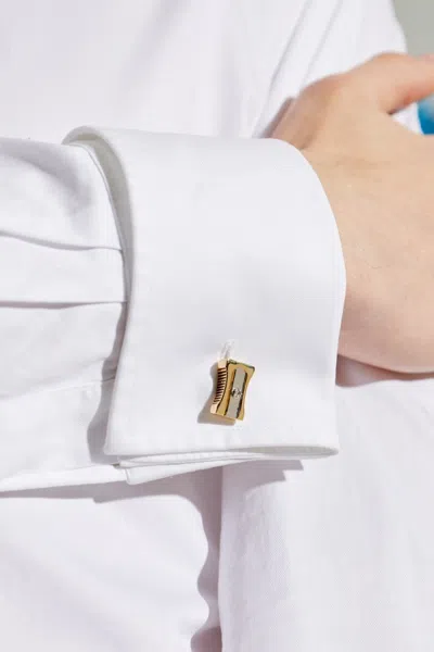 Paul Smith Sharpener Cufflinks In Gold