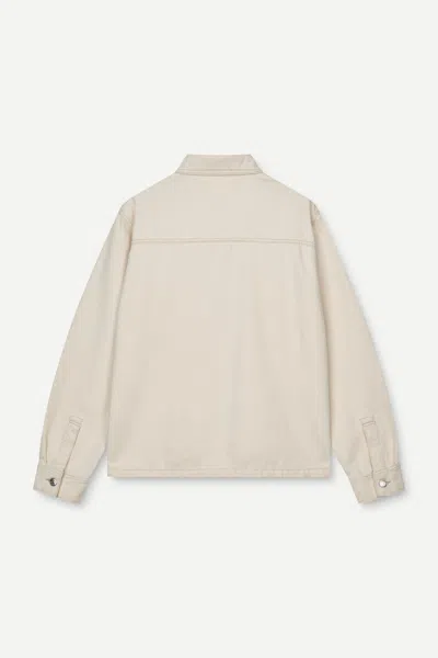 Samsoe & Samsoe Long-sleeved Denim Jacket In Brown
