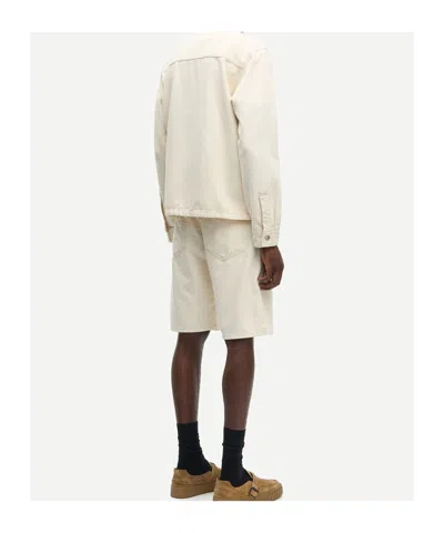 Samsoe & Samsoe Long-sleeved Denim Jacket In Brown