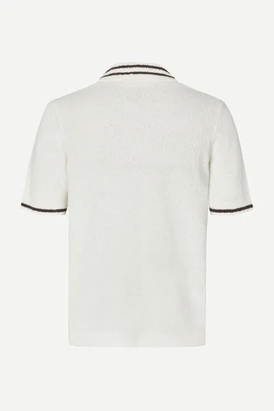 Samsoe & Samsoe Short Sleeve Shirt In White