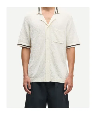 Samsoe & Samsoe Short Sleeve Shirt In White