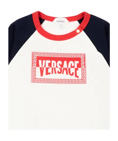 Versace Long-sleeve Sweatshirt In White
