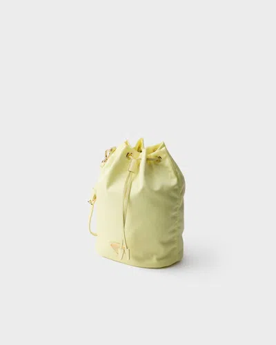 Prada Drawstring Clutch In Yellow