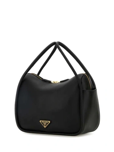 Prada Vitello Mini Leather Handbag With Handle In Orange