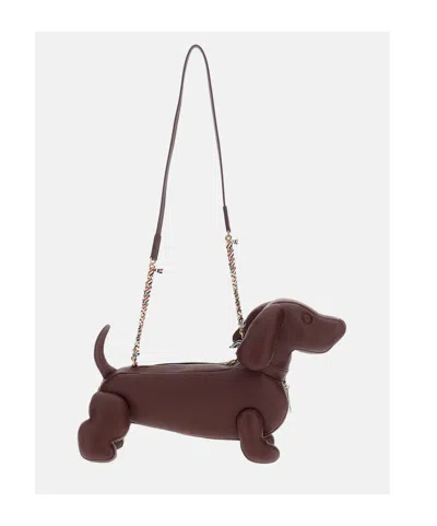 Thom Browne Mini Hector Bag In Brown
