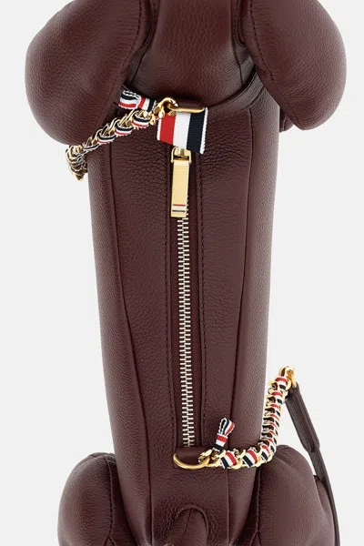 Thom Browne Mini Hector Bag In Brown