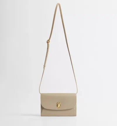 Dior Medaillon Envelope Pouch With Strap In Neutral