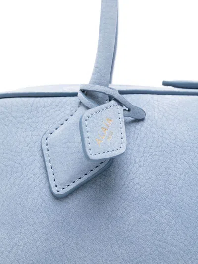 Alaïa Le Teckel Medium Leather Shoulder Bag In Blue