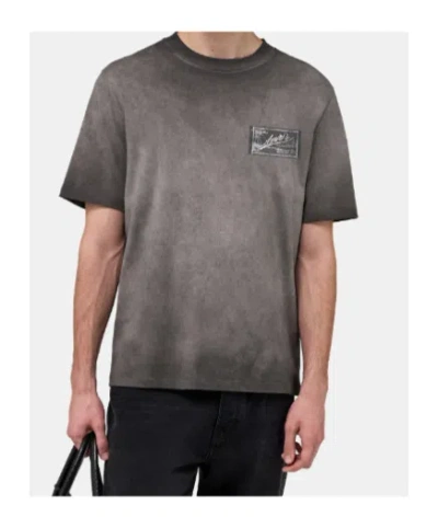 Amiri Aloha Label T-shirt In Gray