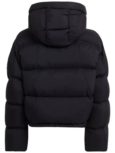 Moose Knuckles Black Cropped Down Jacket In Black