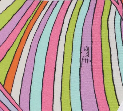 Pucci Printed Bikini Bottom In Multi