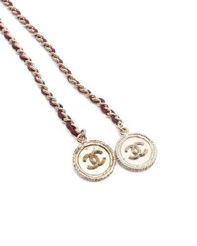 Pre-owned Chanel Coco Mark Necklace In Multi