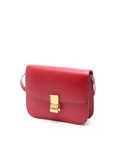 Celine Céline Medium Classic Box Bag In Red