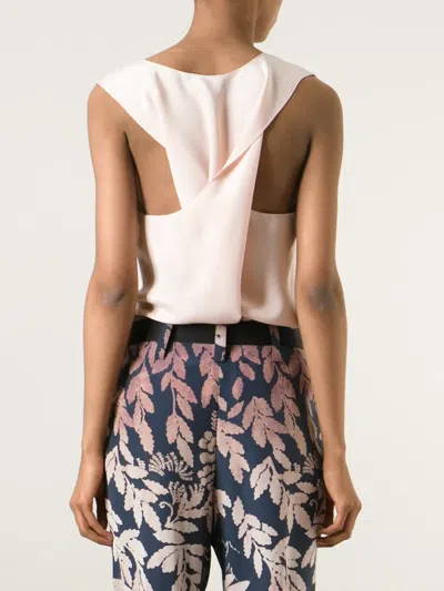 Lanvin Draped Top In Black