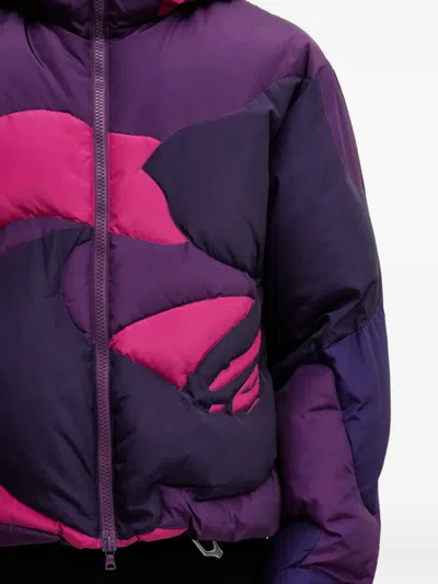 A Bathing Ape Patterned Hooded Jacket In Multi