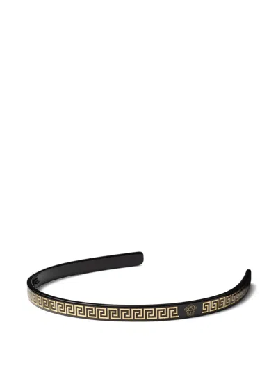 Versace Plex Headband In Black