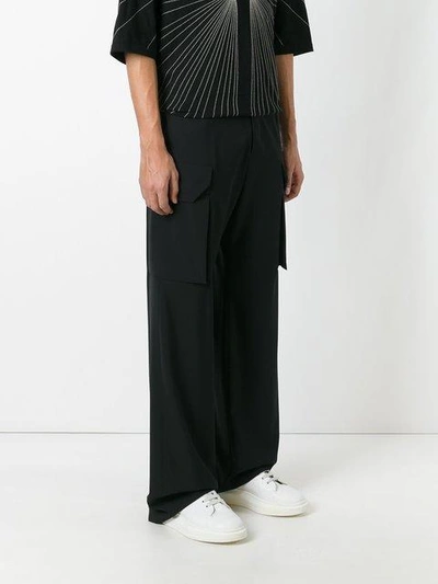 Shop Rick Owens Tailored Cargo Trousers