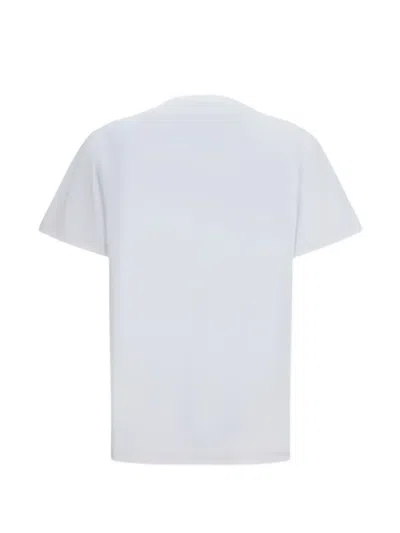Ganni Raspberry Printed T-shirt In White