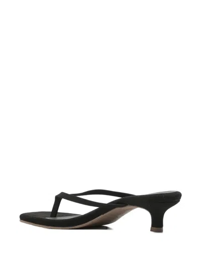 Tkees Julia Square Toe Suede Flip Flop In Black