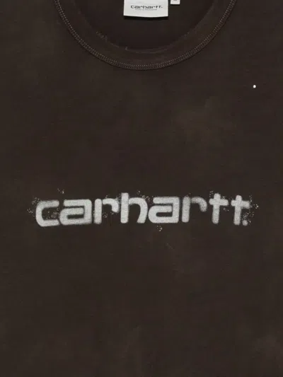Carhartt Painter Logo-print T-shirt In Brown