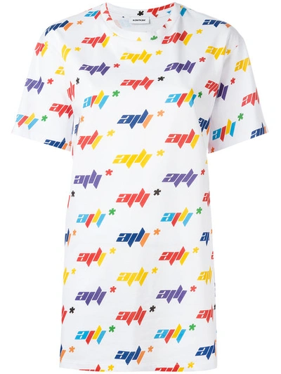 Au Jour Le Jour All Over Print T In White