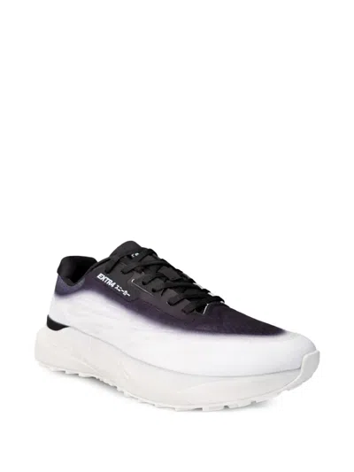 Extr4 Graphic-pattern Jacquard-fabric Sneakers In White
