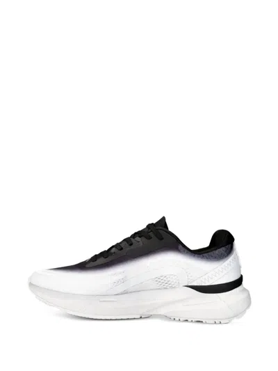 Extr4 Graphic-pattern Jacquard-fabric Sneakers In White