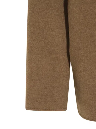 Kiton Button-front Overshirt Jacket In Brown