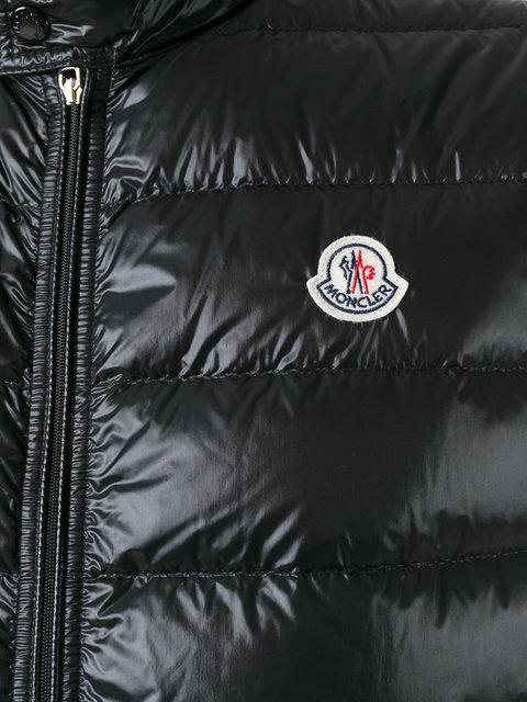 Moncler Tib Nylon Laqué Down Vest In Black | ModeSens