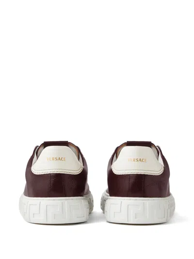 Versace Colour Block Trainer In White