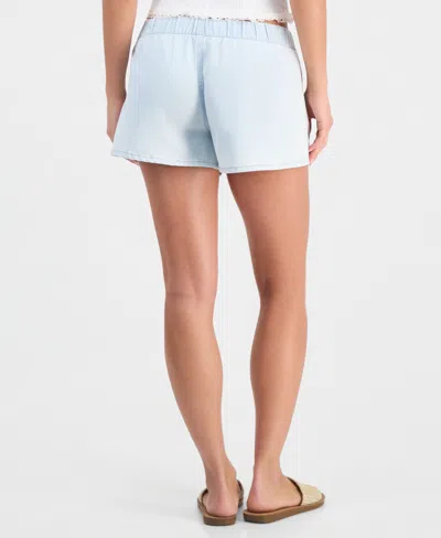 Vanilla Star Juniors' Denim Beachy Pull-on Shorts In Blue