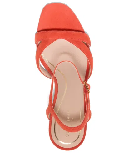 Cole Haan Constantina Ankle Strap Sandal In Orange