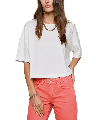 L'agence Daria Oversized Cropped Tee In Multi