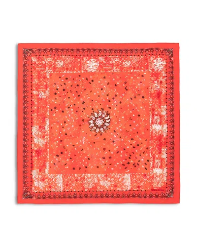 Zadig & Voltaire Womens Passion Blondie Bandana-print Silk Scarf In Red