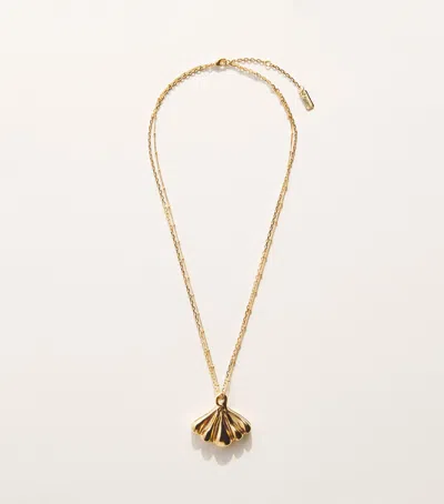 Chloé Mirror Pendant Necklace In White
