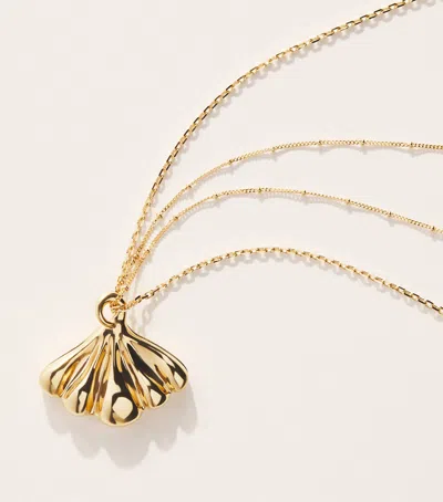 Chloé Mirror Pendant Necklace In White
