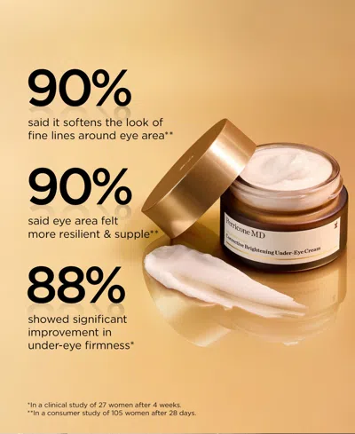 Perricone Md Neuropeptide Brightening Under-eye Cream In Transparent