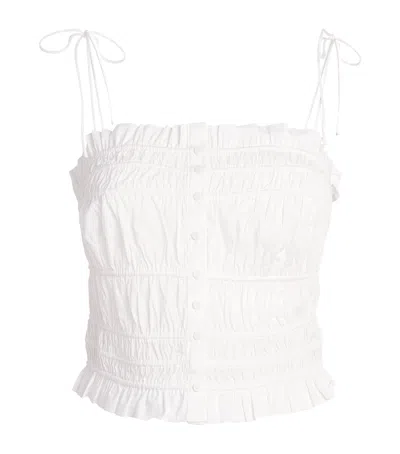 Skims Cotton-blend Poplin Apparel Cami Top In White