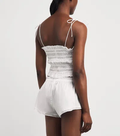 Skims Cotton-blend Poplin Apparel Cami Top In White
