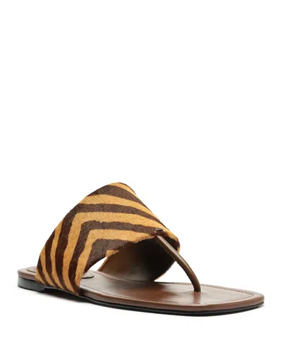 Schutz Martha Flat In Brown