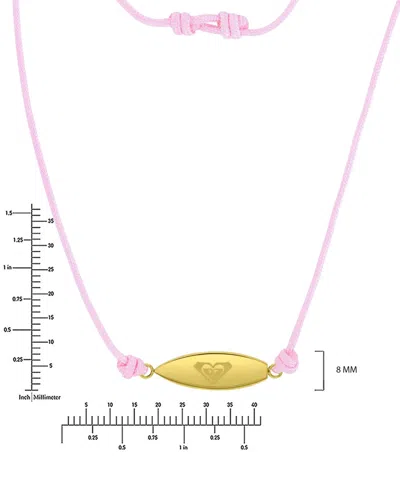 Roxy Waterproof Yellow Adjustable Necklace In Pattern
