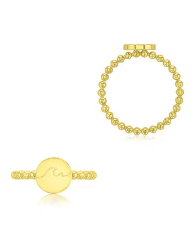 Roxy Waterproof Yellow Wave Beads Ring In Pattern