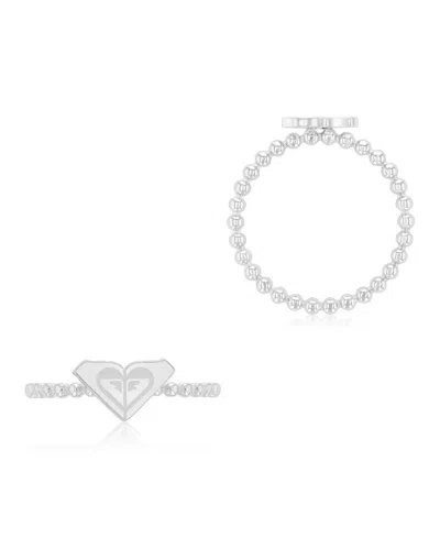 Roxy Waterproof Yellow Triangular Heart Beads Ring In Pattern