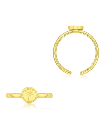 Roxy Waterproof Yellow Palm Tree Toe Ring In Pattern